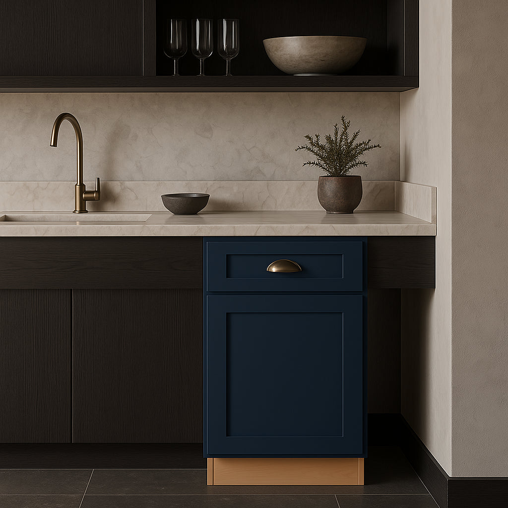Home Decorators Collection Newport Mythic Blue Kitchen Base Cabinet