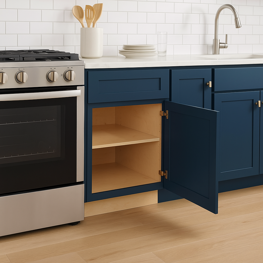 Home Decorators Collection Newport Mythic Blue Kitchen Base Cabinet