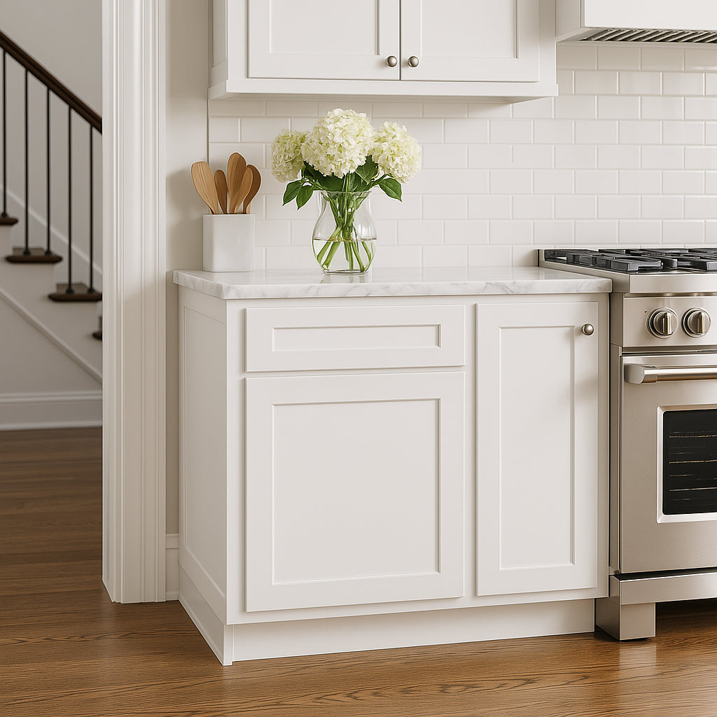 Home Decorators Collection Newport Base Kitchen Cabinet in Pacific White