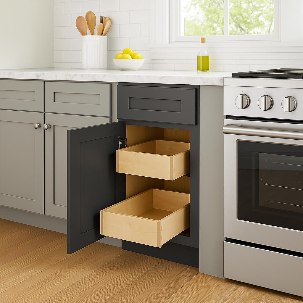 Home Decorators Collection Newport Deep Onyx Kitchen Cabinet