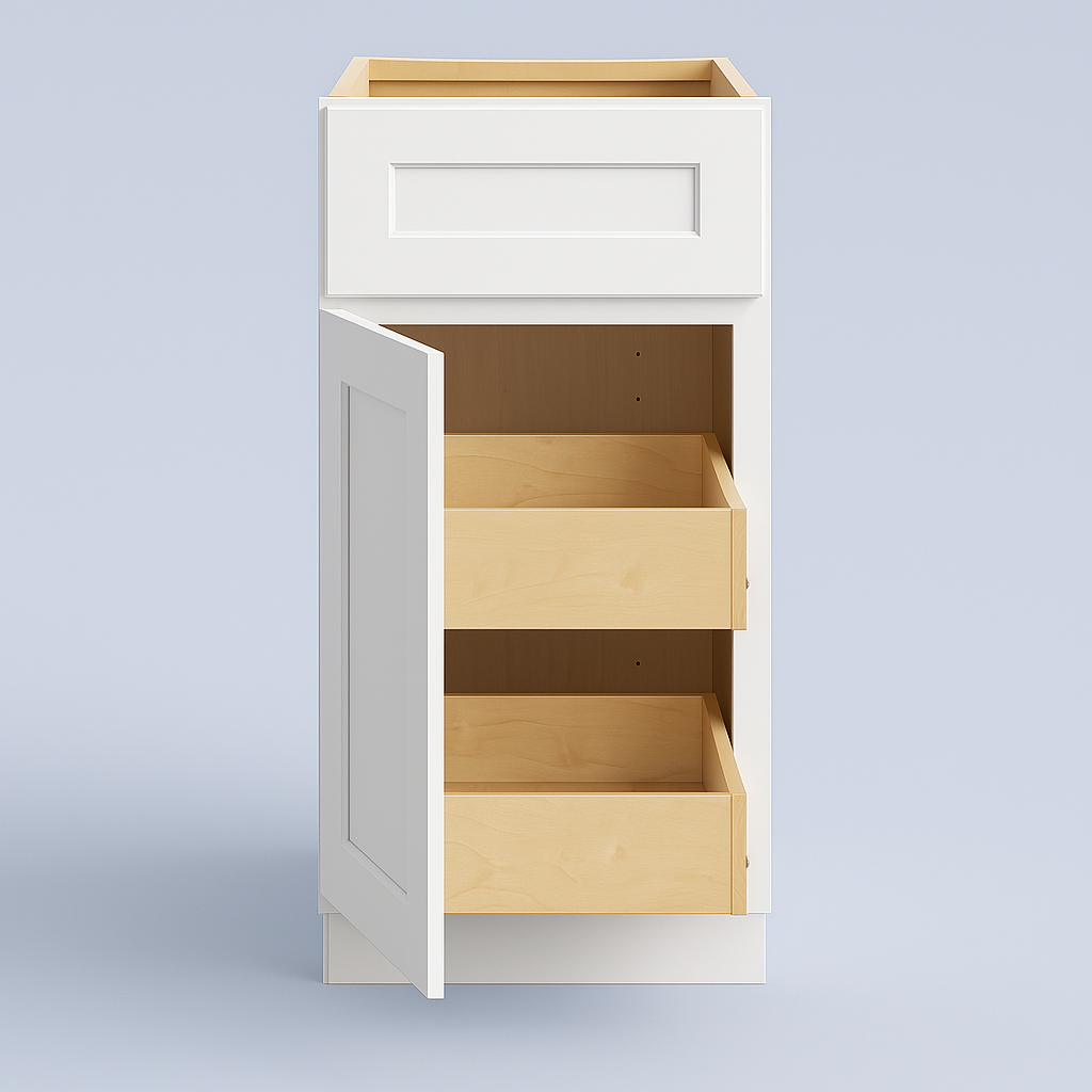 Home Decorators Collection Newport 15 in. Base Kitchen Cabinet in Pacific White