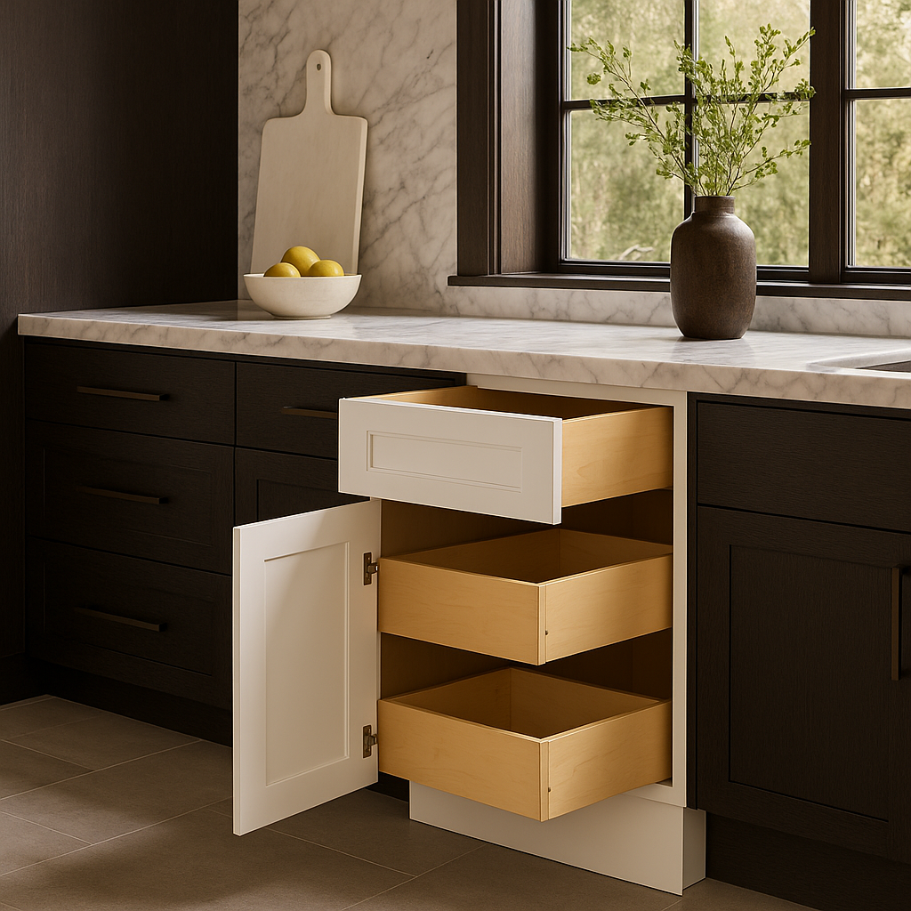 Home Decorators Collection Newport 15 in. Base Kitchen Cabinet in Pacific White
