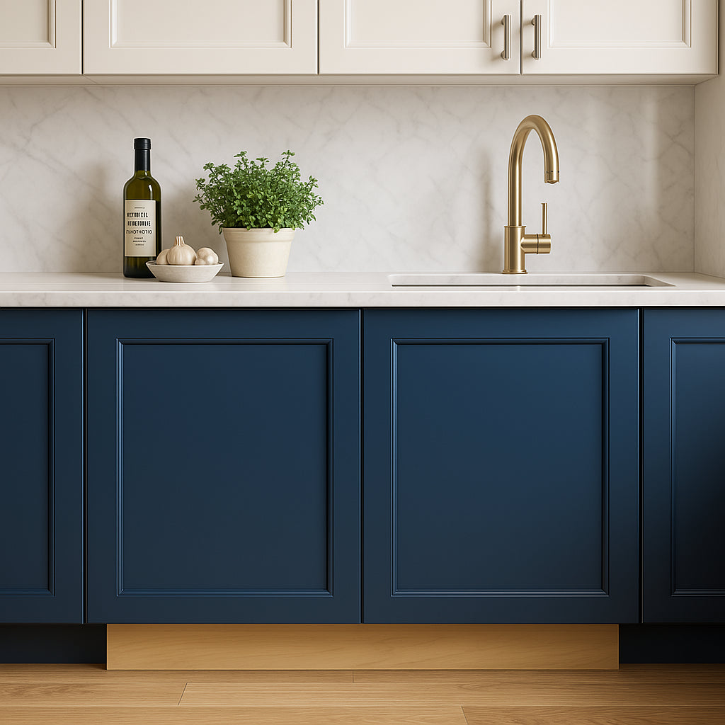 Home Decorators Collection Newport Mythic Blue Kitchen Cabinet