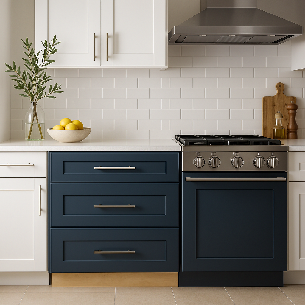 Home Decorators Collection Newport Mythic Blue Kitchen Cabinet
