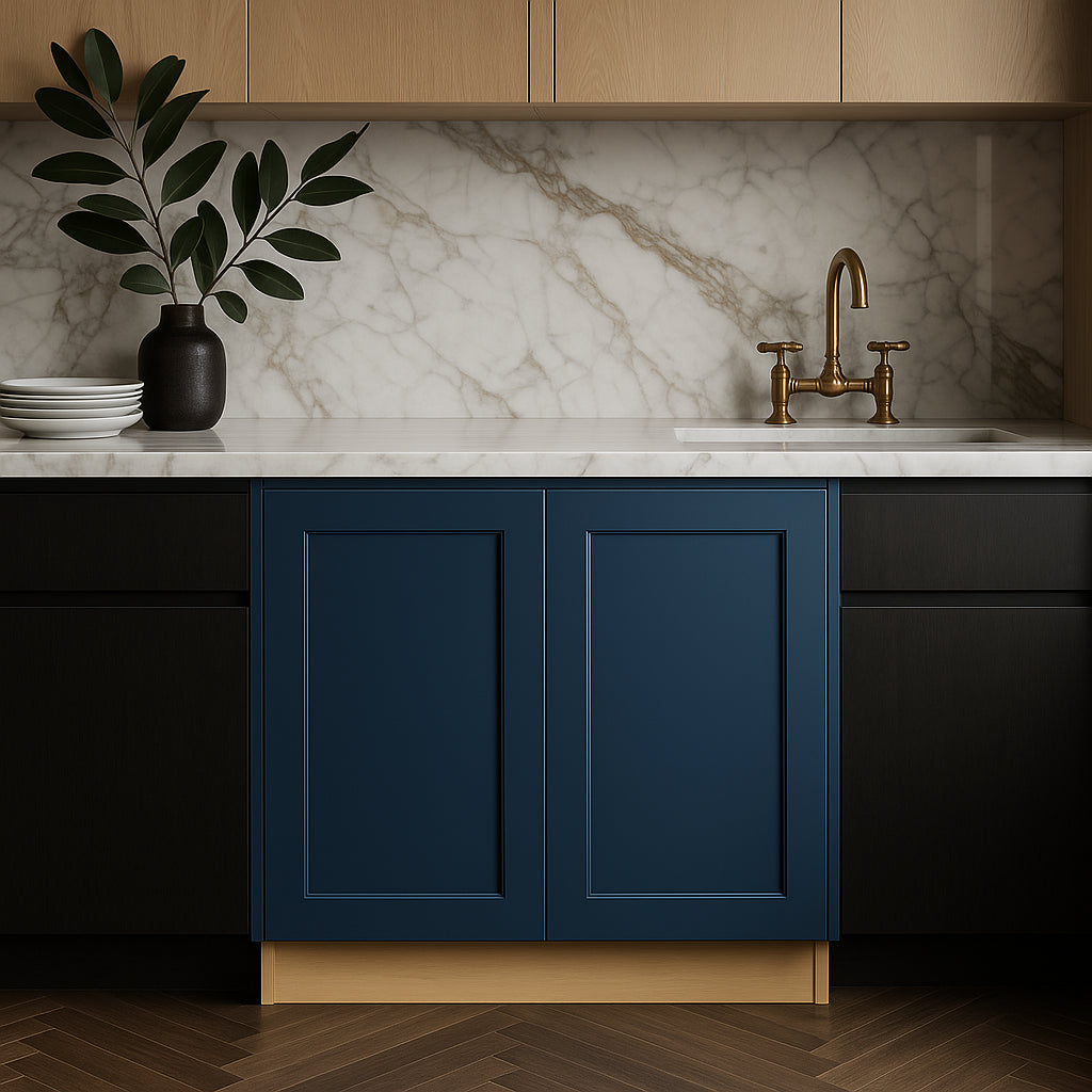 Home Decorators Collection Newport Mythic Blue Kitchen Base Cabinet