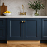 Home Decorators Collection Newport Mythic Blue Full Height Kitchen Cabinet