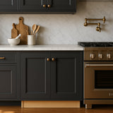 Home Decorators Collection Newport 33 in. W x 24 in. D x 34.5 in. H Assembled Plywood Full Height Door Base Kitchen Cabinet in Deep Onyx