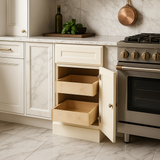 Home Decorators Collection Newport 18 in. W x 24 in. D x 34.5 in. H Assembled Plywood Base Kitchen Cabinet in Blended Cream with Soft Close