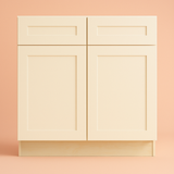 Home Decorators Collection Newport 36 in. W x 24 in. D x 34.5 in. H Assembled Plywood Base Kitchen Cabinet in Blended Cream with Soft Close