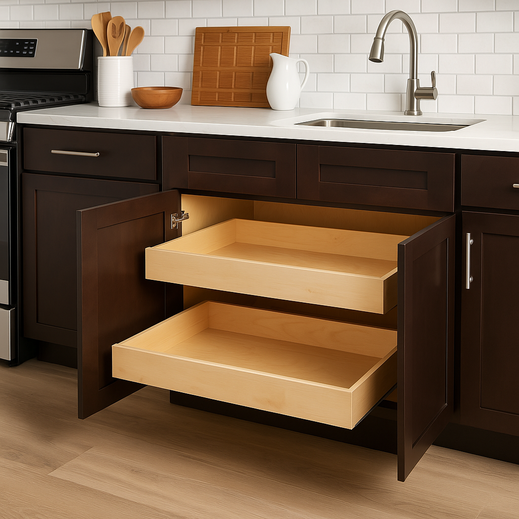 Home Decorators Collection Newport 36 in. Plywood Base Kitchen Cabinet in Manganite
