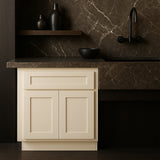 Home Decorators Collection Newport 24 in. W x 24 in. D x 34.5 in. H Assembled Plywood Base Kitchen Cabinet in Blended Cream