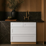 Home Decorators Collection Newport 36" Cooktop Base Cabinet in Pacific White