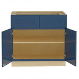 Home Decorators Collection Newport 36" Mythic Blue Soft Close Kitchen Cabinet
