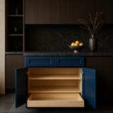 Home Decorators Collection Newport 36" Mythic Blue Soft Close Kitchen Cabinet