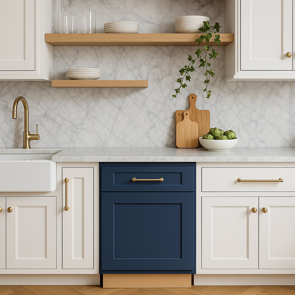 Home Decorators Collection Newport Mythic Blue Assembled Base Kitchen Cabinet