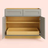 Home Decorators Collection Newport 36" Base Kitchen Cabinet in Pearl Gray