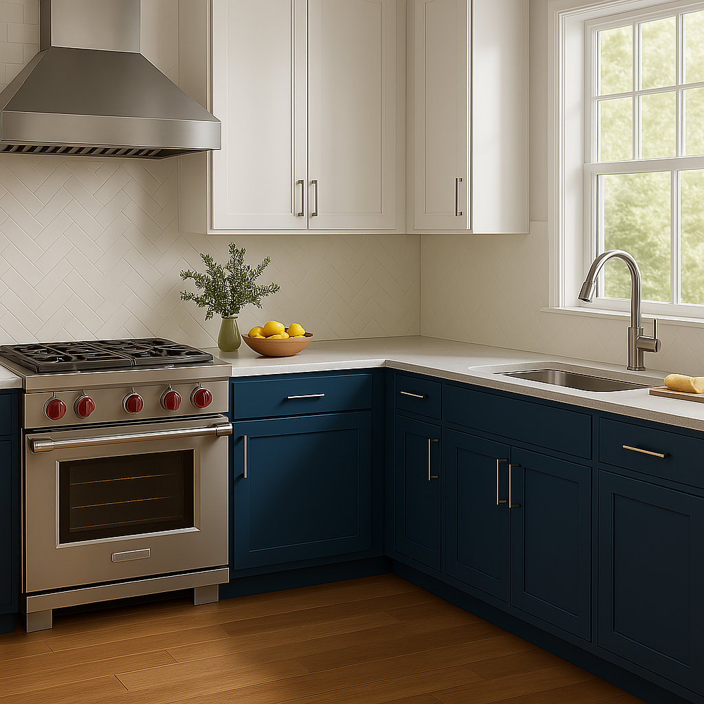 Home Decorators Collection Newport Mythic Blue Base Kitchen Cabinet