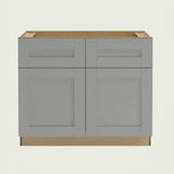 Home Decorators Collection Veiled Gray Shaker Base Kitchen Cabinet