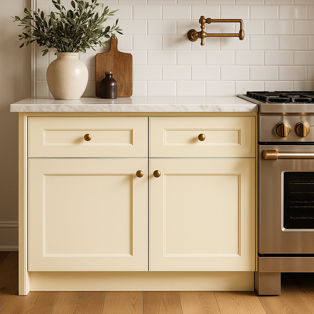 Home Decorators Collection Newport 33" Cream Shaker-Style Kitchen Cabinet