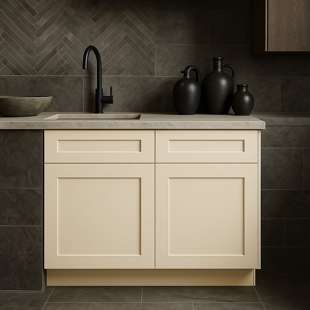 Home Decorators Collection Newport 33" Cream Shaker-Style Kitchen Cabinet