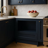 Home Decorators Collection Washington Microwave Kitchen Cabinet, Vessel Blue