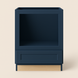 Home Decorators Collection Washington Microwave Kitchen Cabinet, Vessel Blue