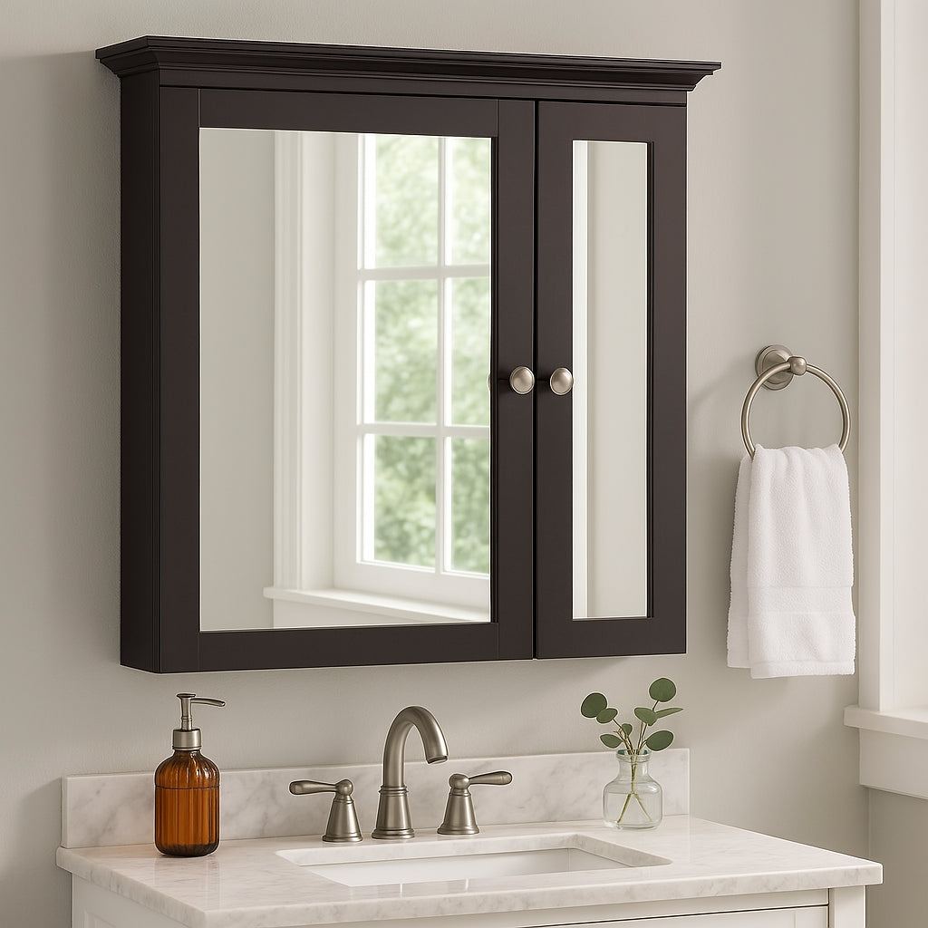 Home Decorators Collection Fog-Free Medicine Cabinet in Java