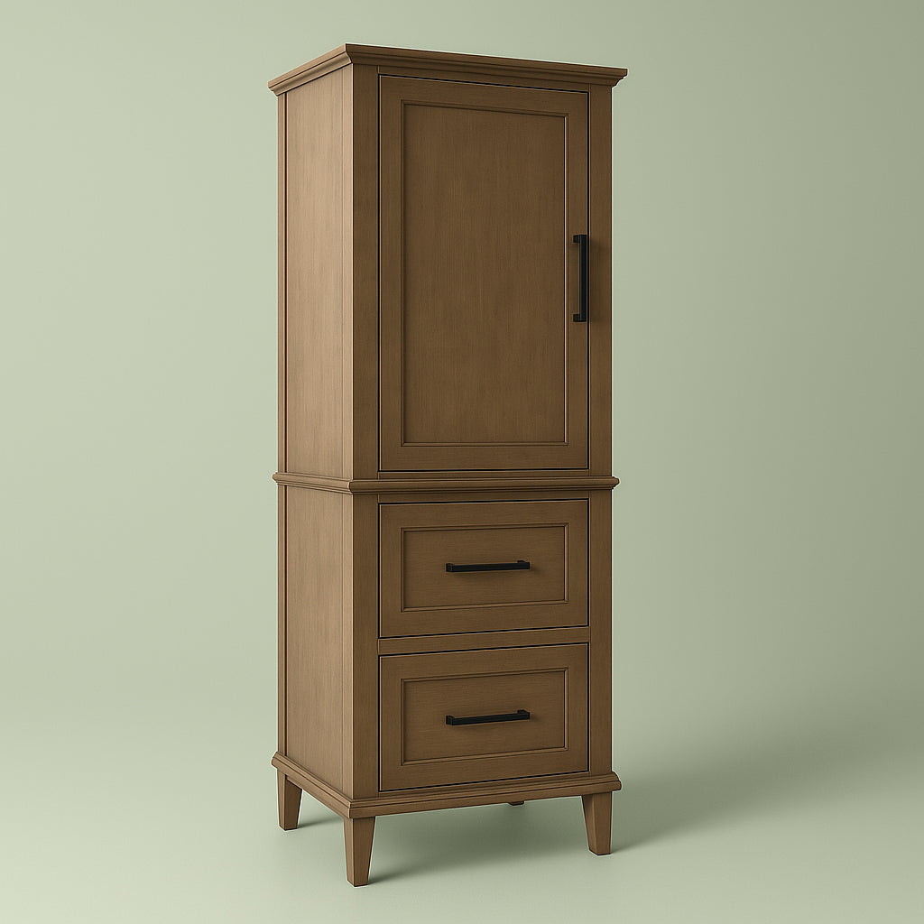 Home Decorators Collection Sonoma Linen Cabinet in Almond Latte