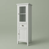 Home Decorators Collection Ridgemore White Freestanding Linen Cabinet