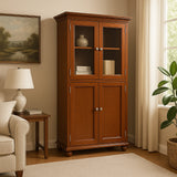 Home Decorators Collection Hampton Harbor Linen Cabinet in Sequoia