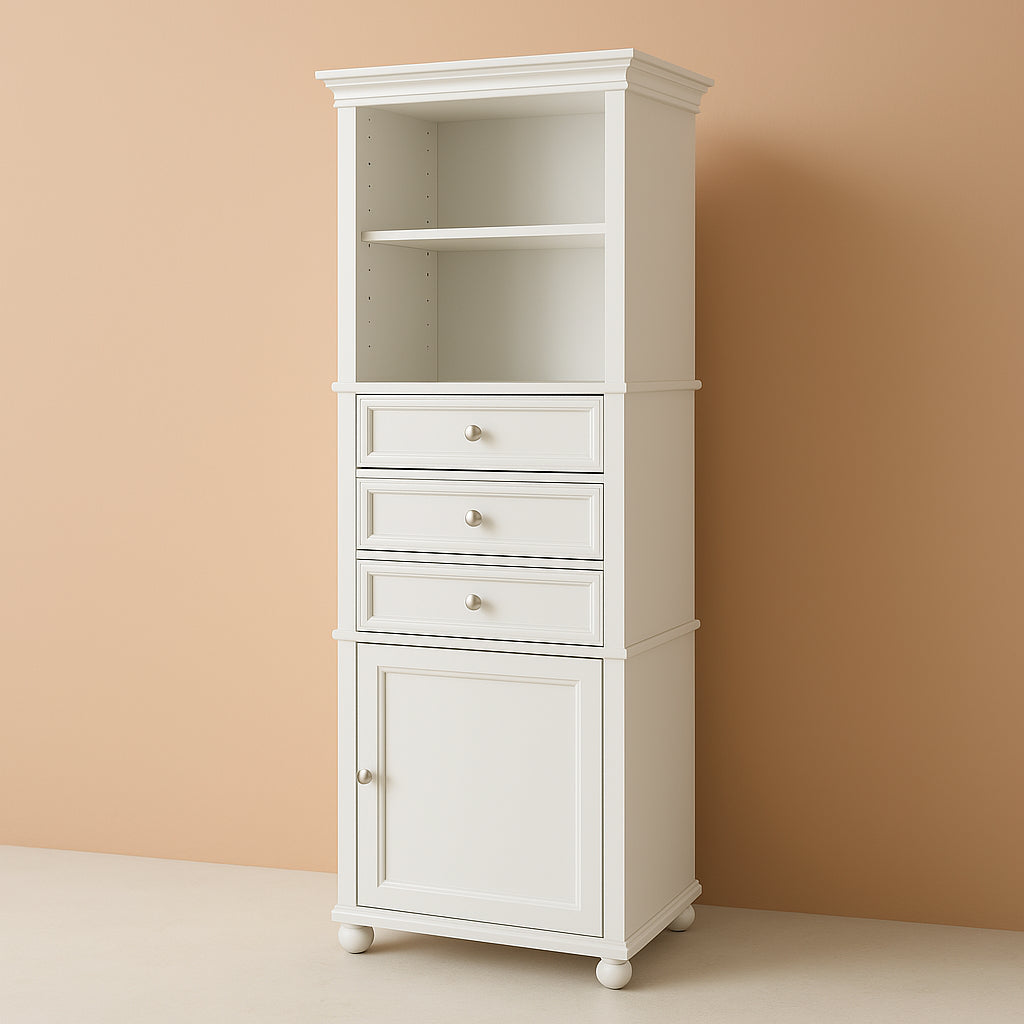 Home Decorators Collection Hampton Harbor White Corner Linen Cabinet
