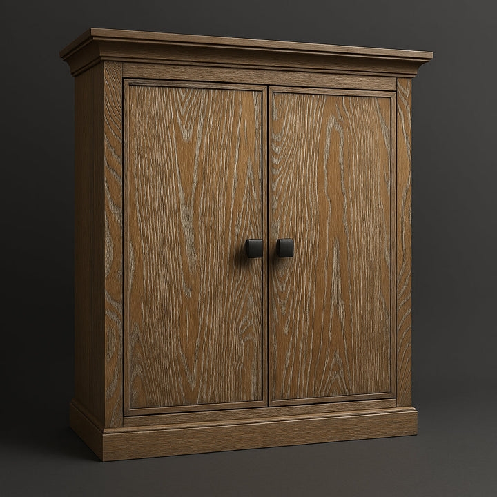 Home Decorators Collection Brisbane Bathroom Linen Cabinet in Weathered Grey Oak