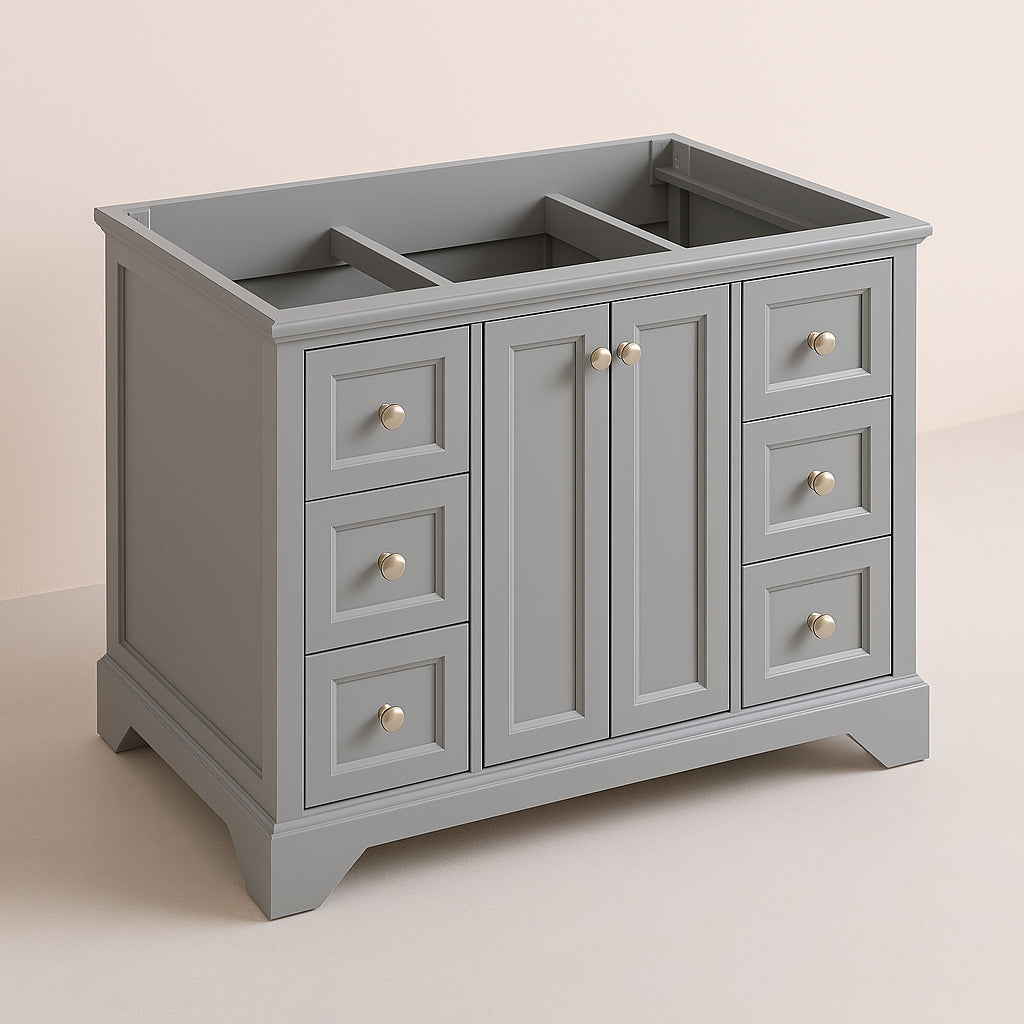 Home Decorators Collection Stratfield 48-Inch Bathroom Vanity Cabinet in Sterling Gray