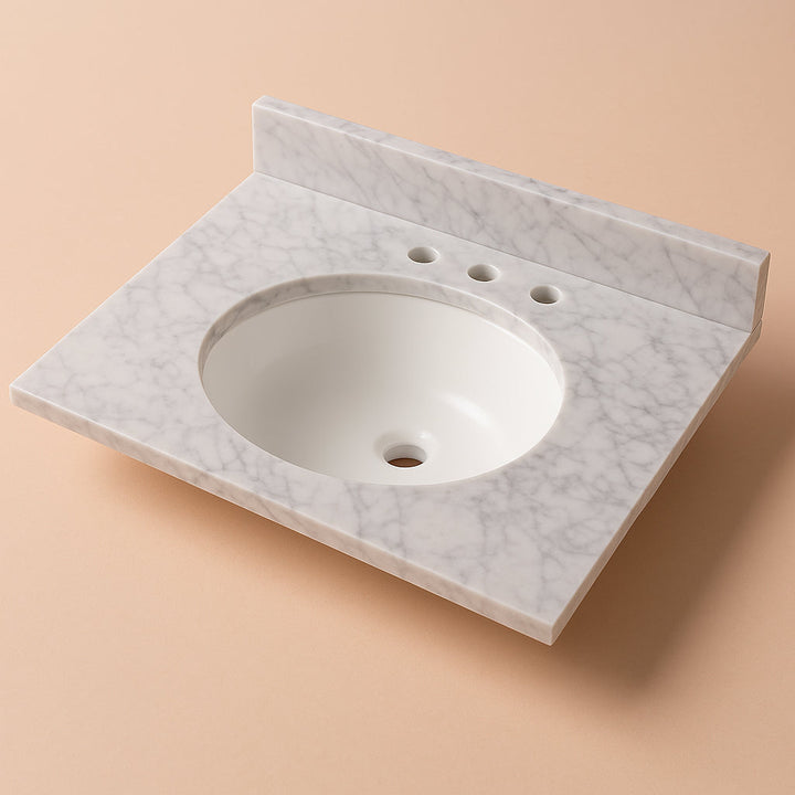 Home Decorators Collection 31-inch Cultured Marble Vanity Top in Carrera
