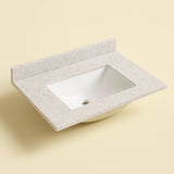 Home Decorators Collection 31" River Stone Vanity Top with White Sink
