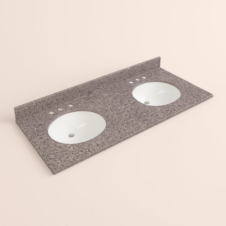 Home Decorators Collection 61-inch Double Vanity Top in Cold Fusion