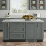 Home Decorators Collection Washington Veiled Gray Shaker Base Kitchen Cabinet