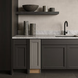 Home Decorators Collection Washington Veiled Gray Plywood Shaker Assembled Base Kitchen Cabinet Soft Close Left 9 in W x 24 in D x 34.5 in H