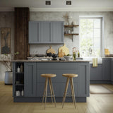 Home Decorators Collection Washington Veiled Gray Plywood Shaker Assembled Base Kitchen Cabinet Soft Close Left 9 in W x 24 in D x 34.5 in H