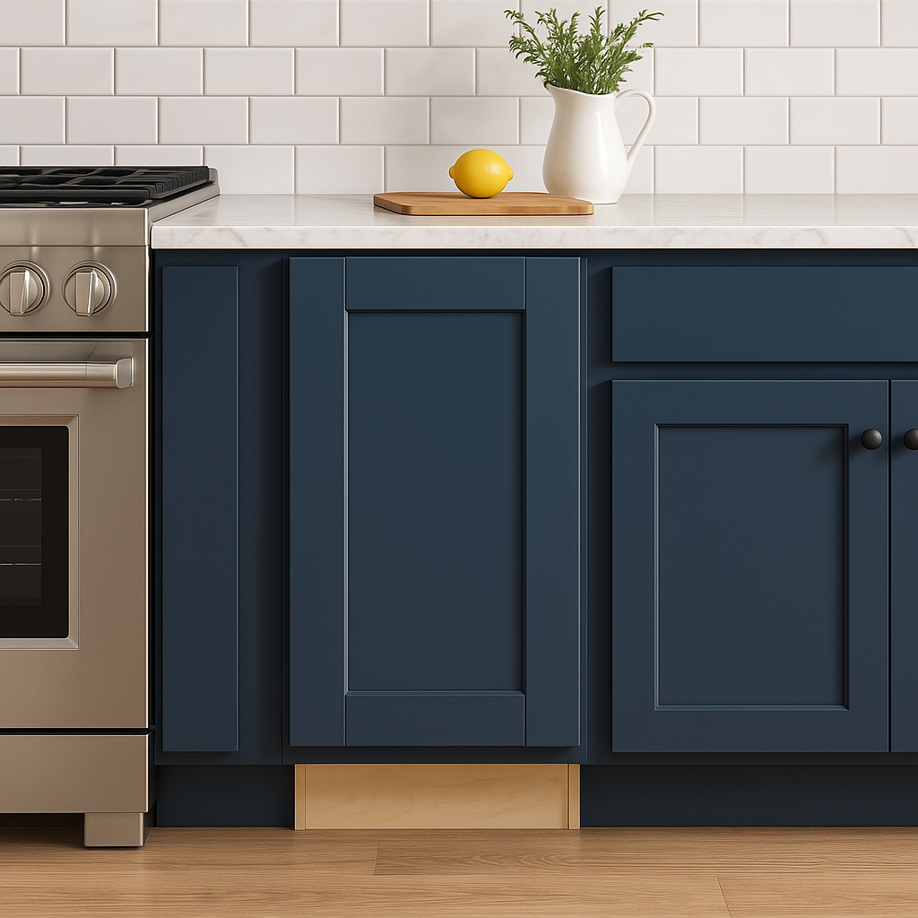Home Decorators Collection Washington Vessel Blue Shaker Base Kitchen Cabinet