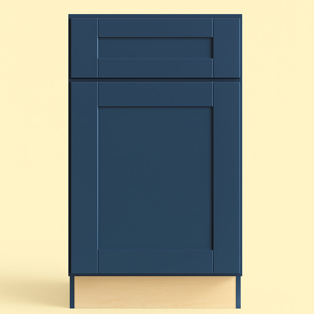 Home Decorators Collection Washington Vessel Blue Shaker Base Kitchen Cabinet