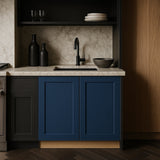 Home Decorators Collection Washington Vessel Blue Shaker Base Kitchen Cabinet