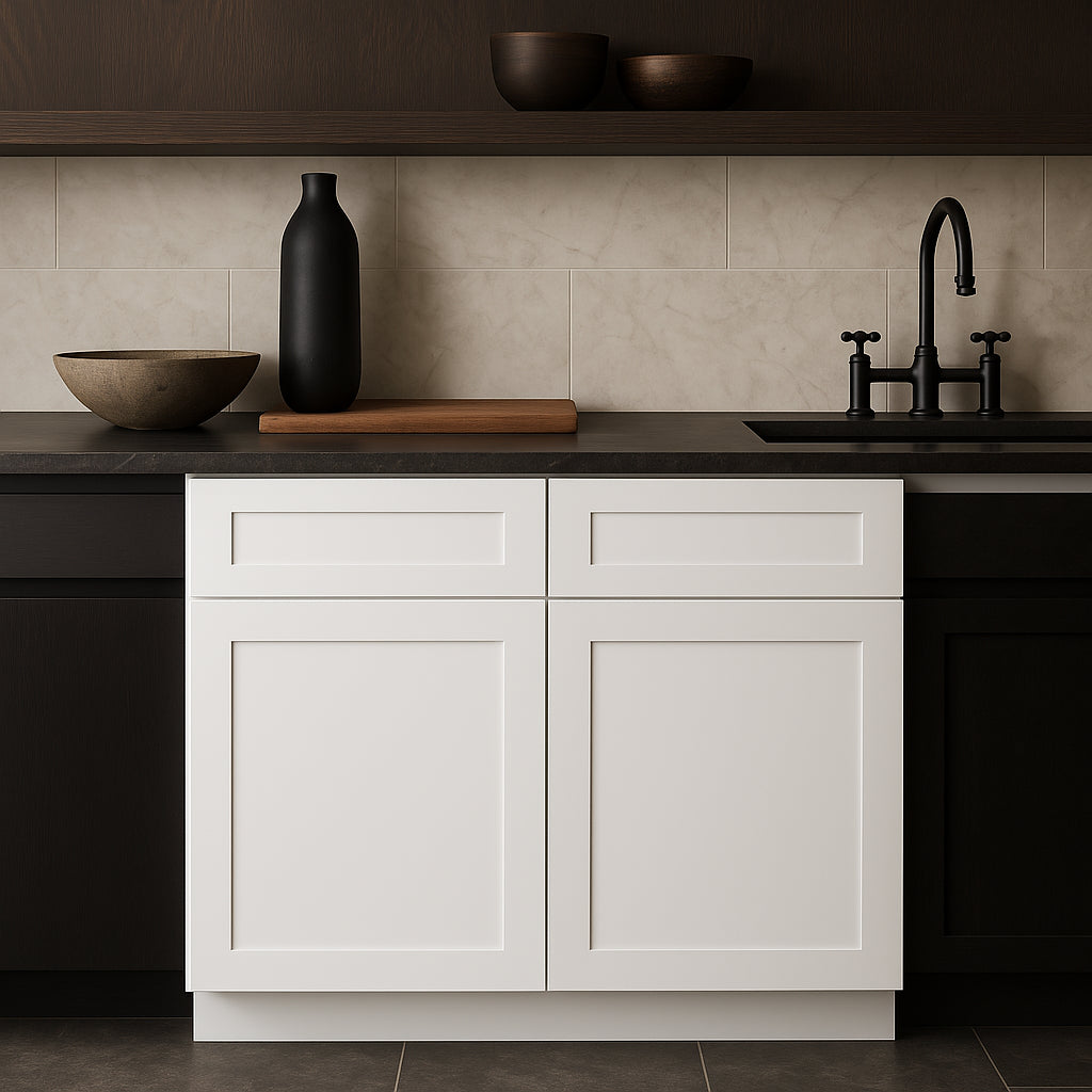 Home Decorators Collection Washington Vesper White Shaker Base Kitchen Cabinet