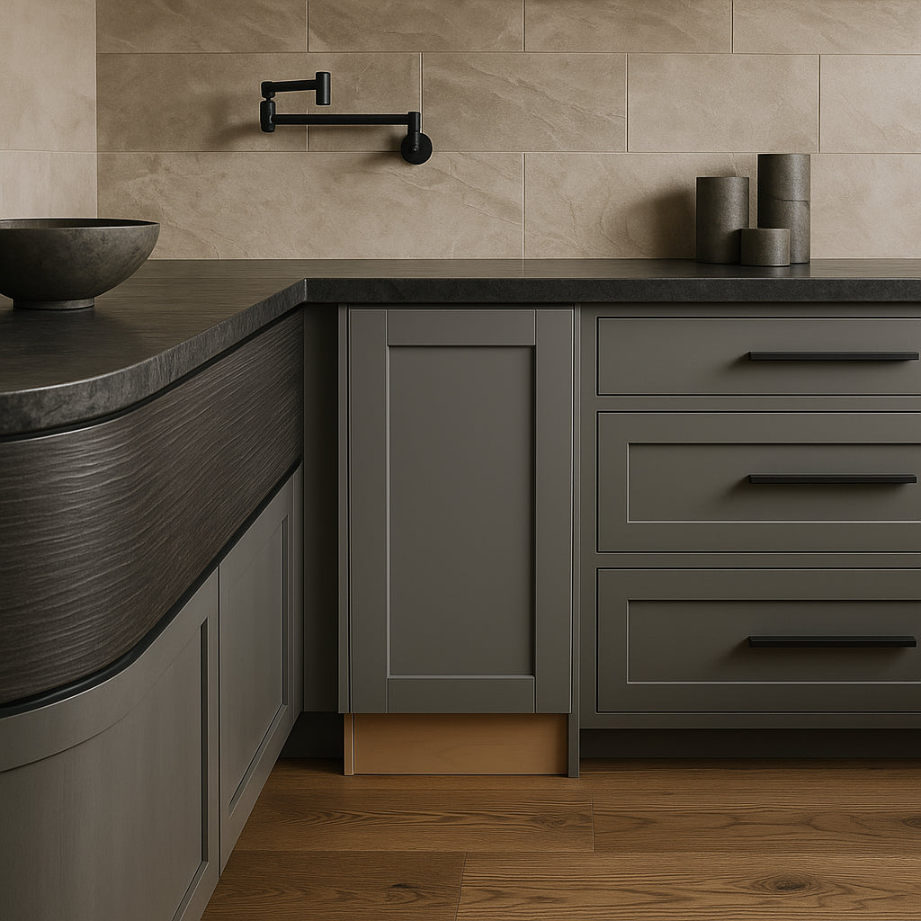 Home Decorators Collection Veiled Gray Shaker Base Kitchen Cabinet
