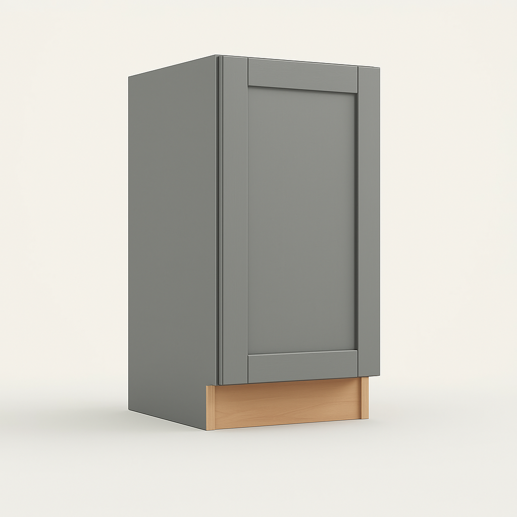 Home Decorators Collection Veiled Gray Shaker Base Kitchen Cabinet
