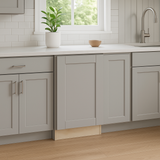 Home Decorators Collection Veiled Gray Shaker Base Kitchen Cabinet