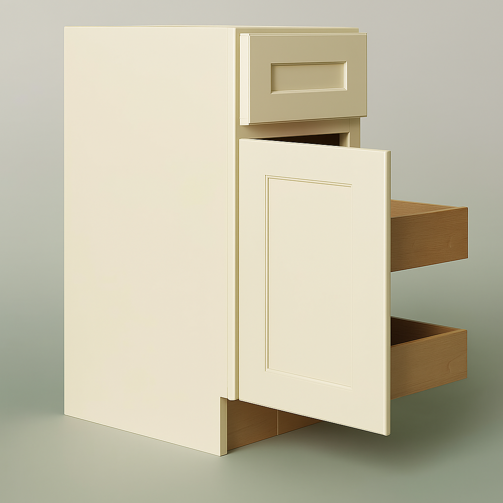 Home Decorators Collection Newport Blended Cream Shaker Style Kitchen Cabinet