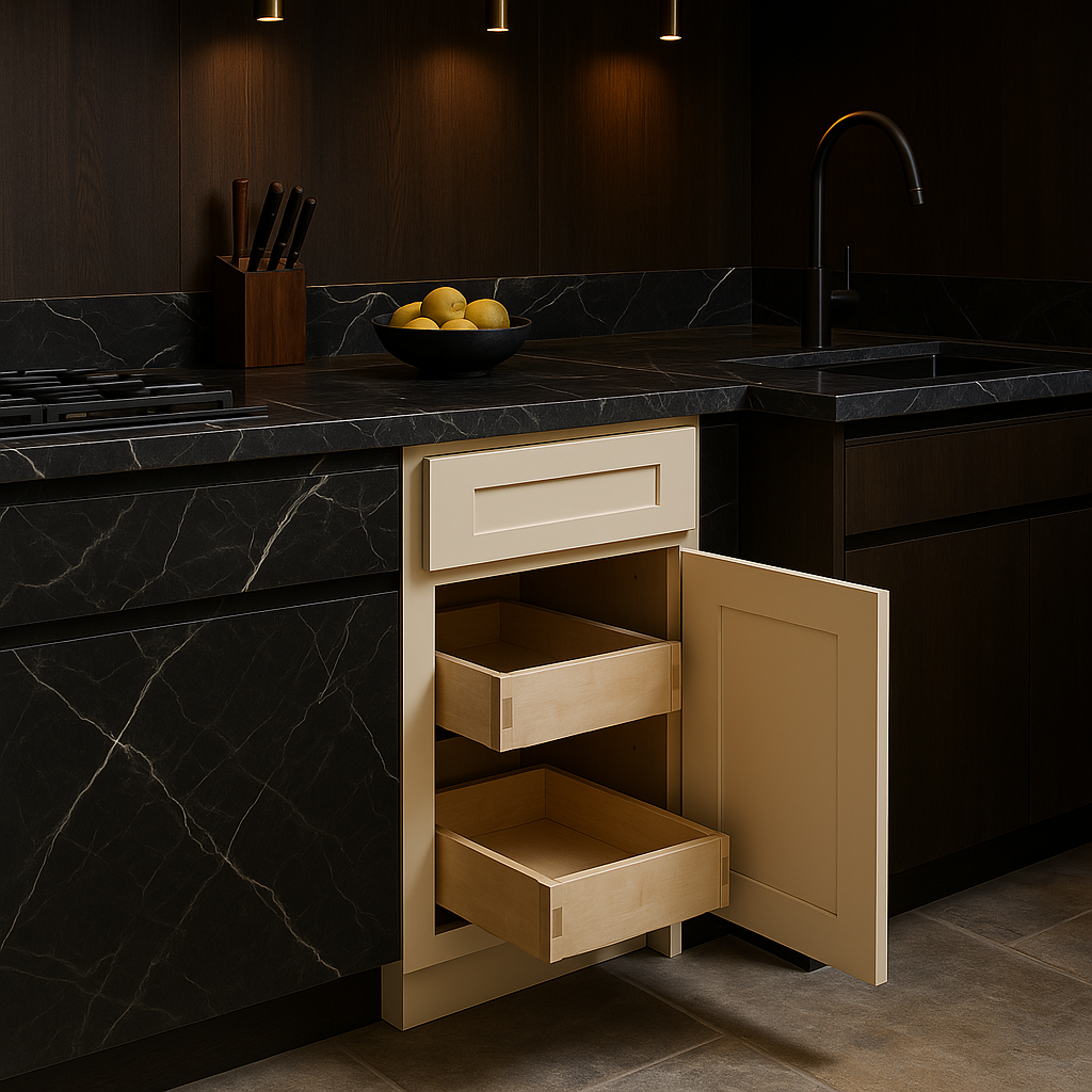 Home Decorators Collection Newport Blended Cream Shaker Style Kitchen Cabinet