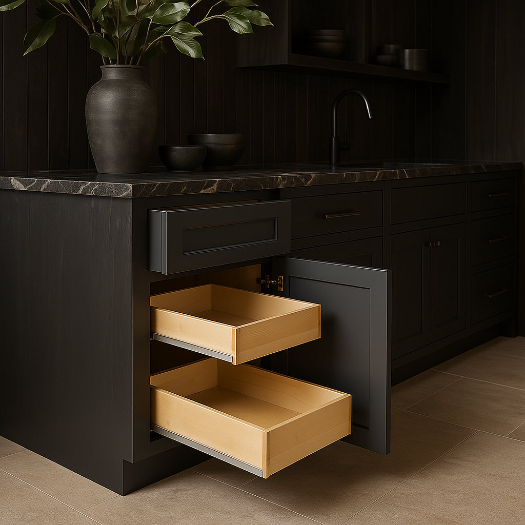 Home Decorators Collection Newport Deep Onyx Kitchen Cabinet