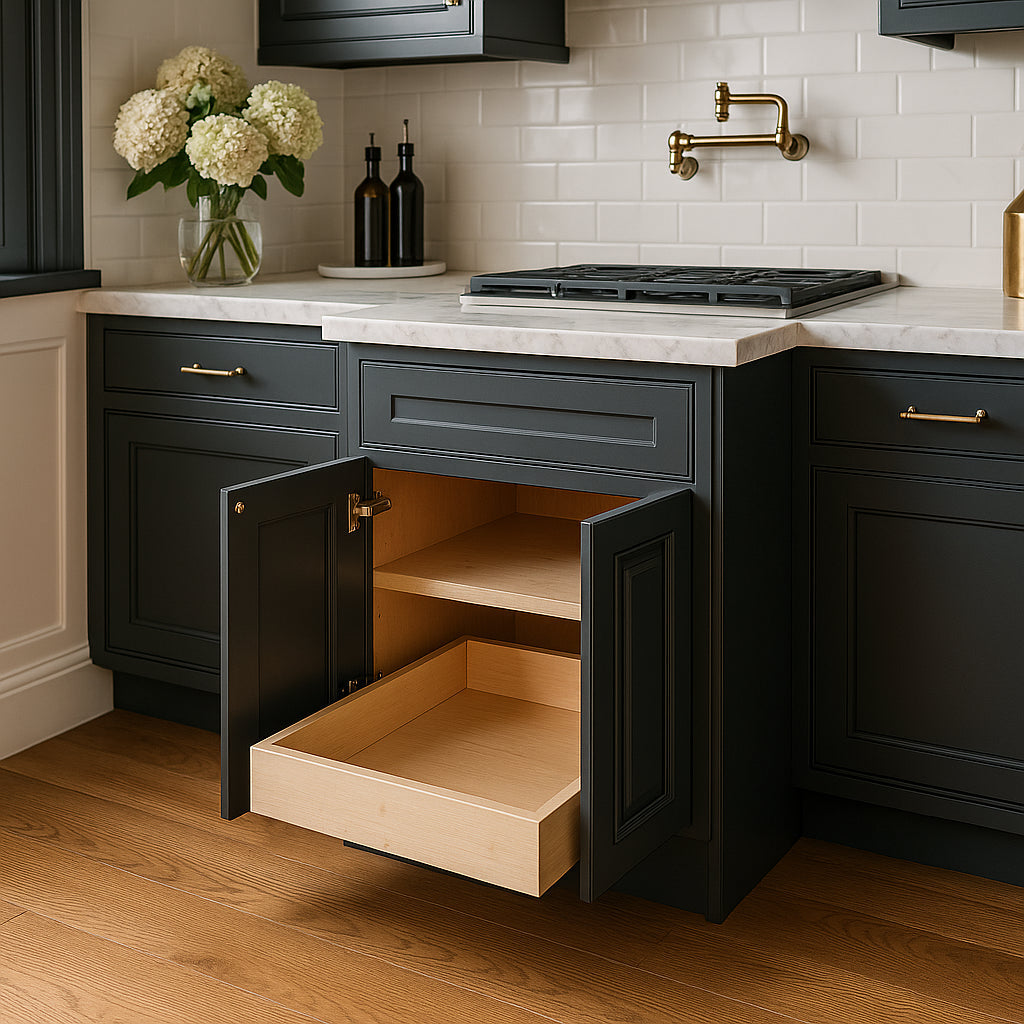 Home Decorators Collection Grayson Deep Onyx Base Kitchen Cabinet